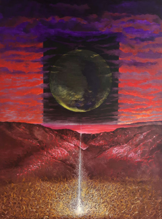 Painting titled "nuevo comienzo." by Enrique Etievan, Original Artwork, Oil