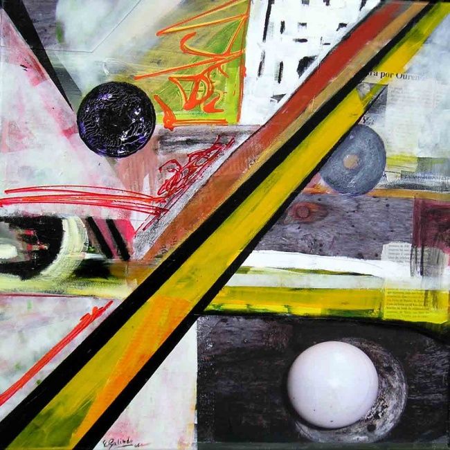 Schilderij getiteld "ENXEBRE-5" door Enrique Galindo Bonilla, Origineel Kunstwerk