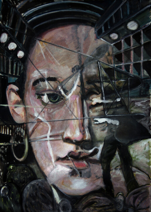 Digital Arts titled "Transparence 08" by José Sales Albella, Original Artwork, Digital Painting