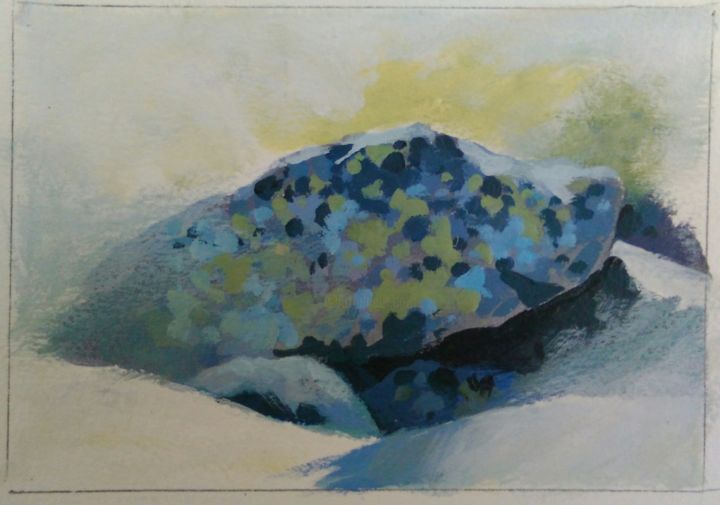 Pintura titulada "Rocas Peñalara 4,5." por Maerlo, Obra de arte original, Acrílico