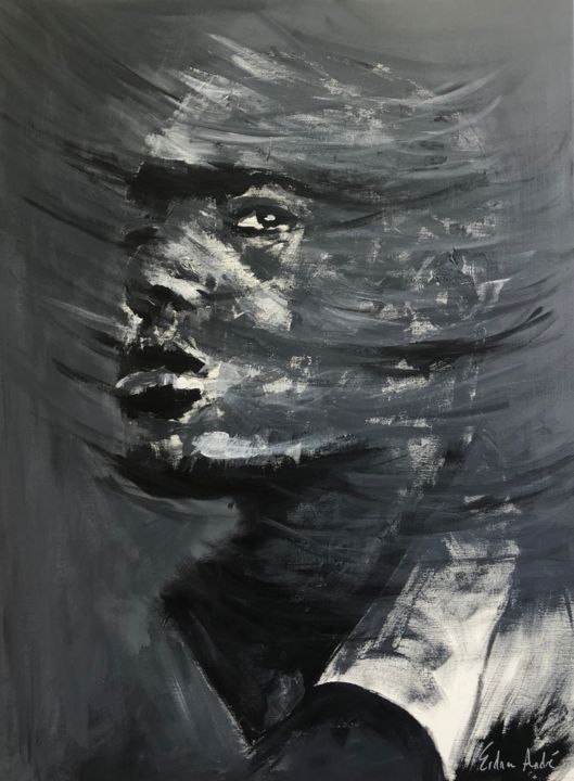Картина под названием "Mouvement" - Erdna Andre, Подлинное произведение искусства, Акрил