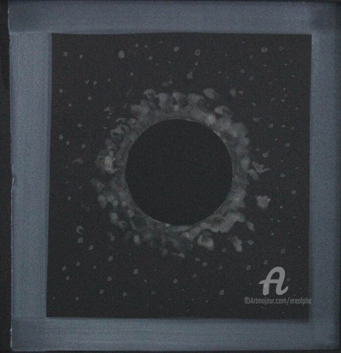 Pintura intitulada "Black Hole" por Erealpha, Obras de arte originais, Acrílico