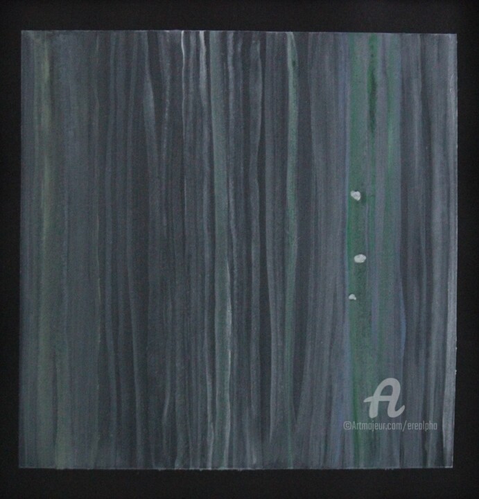 Peinture intitulée "The green Flow" par Erealpha, Œuvre d'art originale, Acrylique