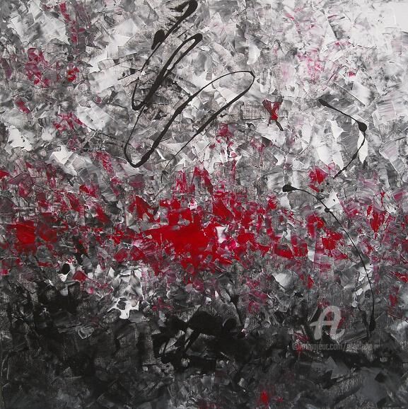 Pittura intitolato "sans-titre" da Erealpha, Opera d'arte originale, Acrilico