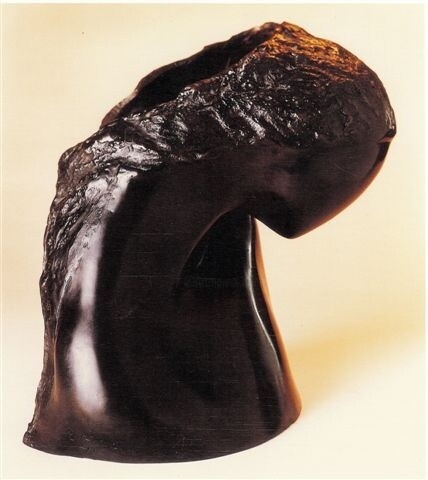 Скульптура под названием "Girl's Head by Erel…" - Erella Gurion, Подлинное произведение искусства