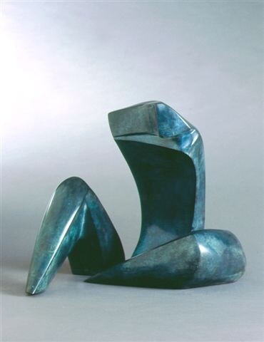 Escultura titulada "Seated Figure by Er…" por Erella Gurion, Obra de arte original