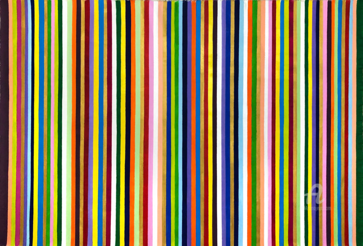 Pintura titulada "Stripes 22/32" por Mimi Eres, Obra de arte original, Acrílico