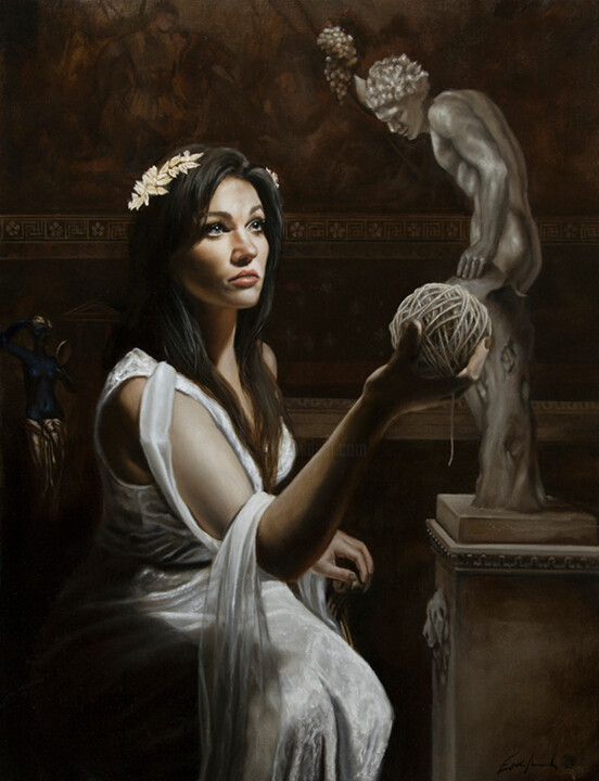Malarstwo zatytułowany „Ariadne” autorstwa Eric Armusik, Oryginalna praca, Olej