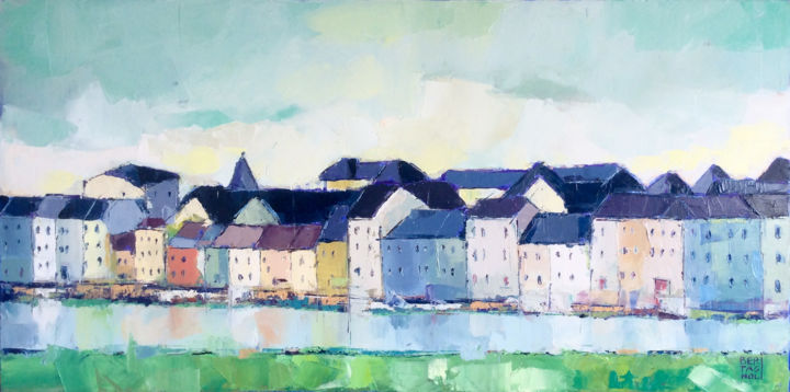 Painting titled "Galway" by Eric Bertagnoli, Original Artwork, Oil