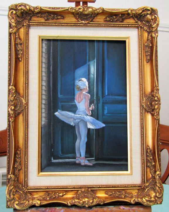 Malerei mit dem Titel "petite danseuse cur…" von Eric Blanchard, Original-Kunstwerk, Öl