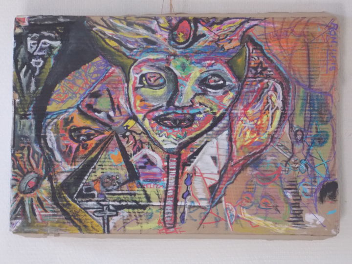 Peinture intitulée "nuit du 31" par Eric Bonnardel, Œuvre d'art originale, Huile