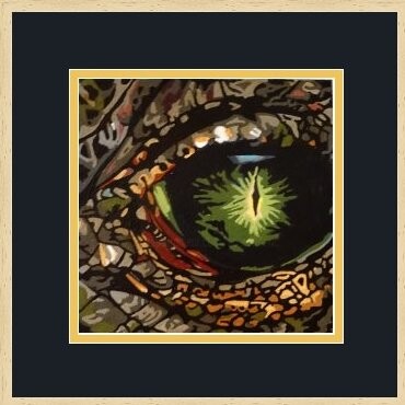 Картина под названием "crocodile" - Eric Bourdon, Подлинное произведение искусства, Масло