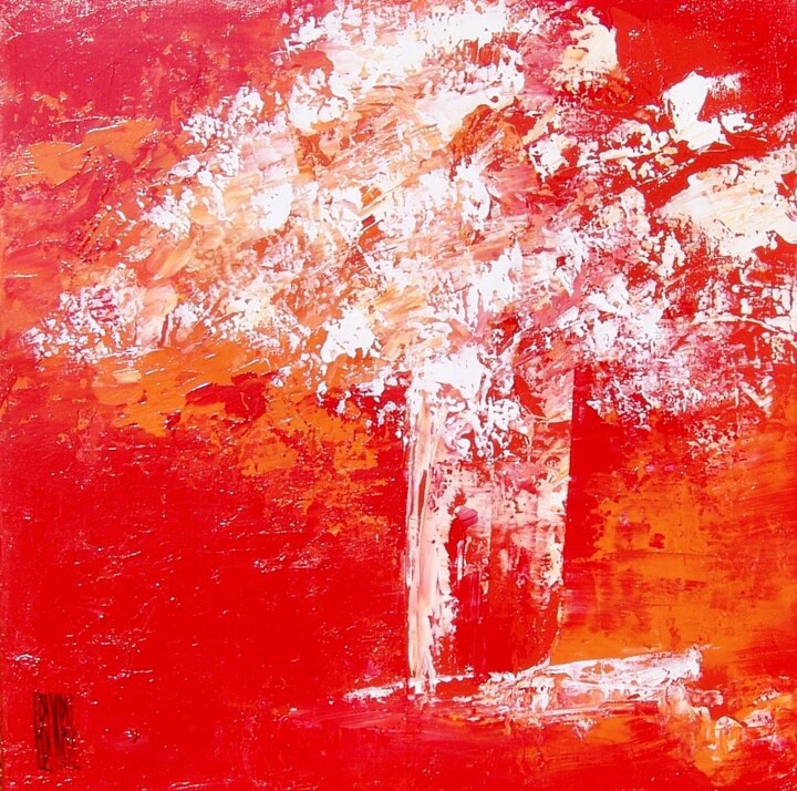 Peinture intitulée "Bouquet rouge" par Eric Bourse, Œuvre d'art originale, Acrylique