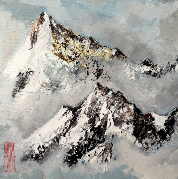 Schilderij getiteld "Aiguilles" door Eric Bourse, Origineel Kunstwerk