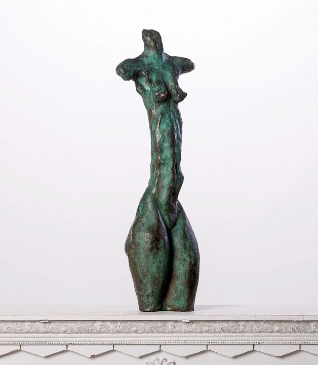 Γλυπτική με τίτλο "Expressionist Torso…" από Eric Doireau, Αυθεντικά έργα τέχνης, Μέταλλα