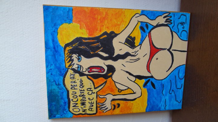 Peinture intitulée "humour de viviane" par Eric Escutenaire, Œuvre d'art originale, Acrylique