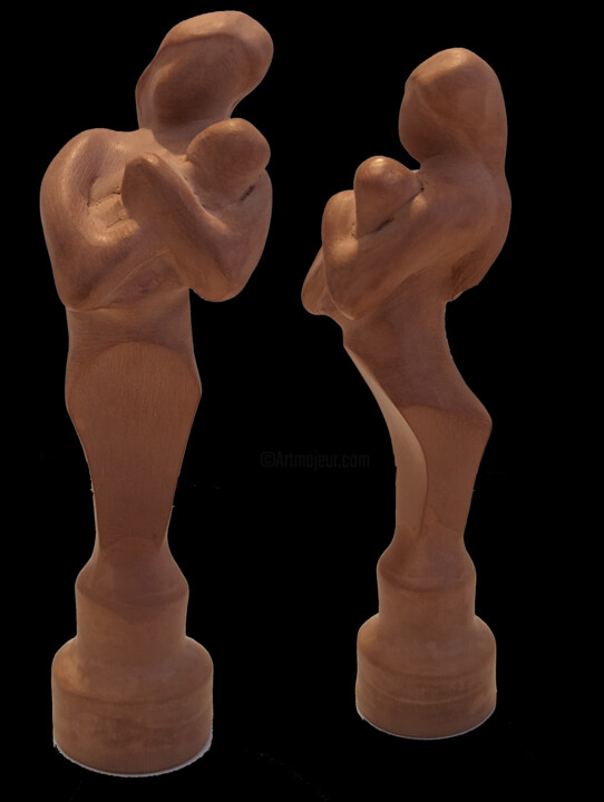 Sculpture titled "Berceuse" by Eric Grunig, Original Artwork, Clay