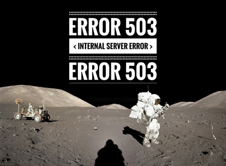 Digital Arts titled "ERROR 503" by Eric L Vadé, Original Artwork, Digital Collage