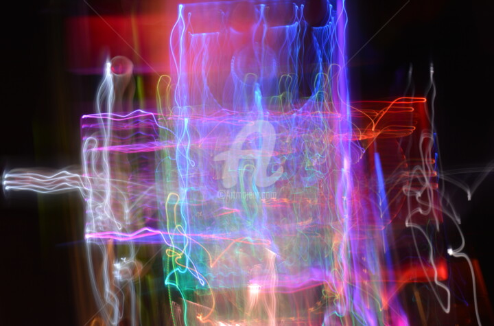 Photographie intitulée "Mouvement de Couleu…" par Eric Pelletier, Œuvre d'art originale, Light Painting