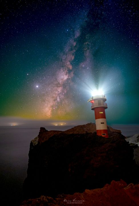 Photography titled "Teno lighthouse" by Eric Recurt, Original Artwork, Digital Photography