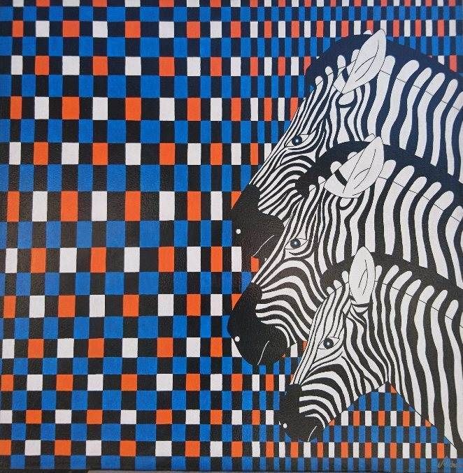 Illusion Zebree Peinture Par Eric Richet Artmajeur Illusion Zebree Peinture Par Eric Richet Artmajeur
