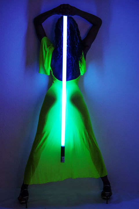 Photographie intitulée "neon light 1" par Eric Saint-Martin, Œuvre d'art originale