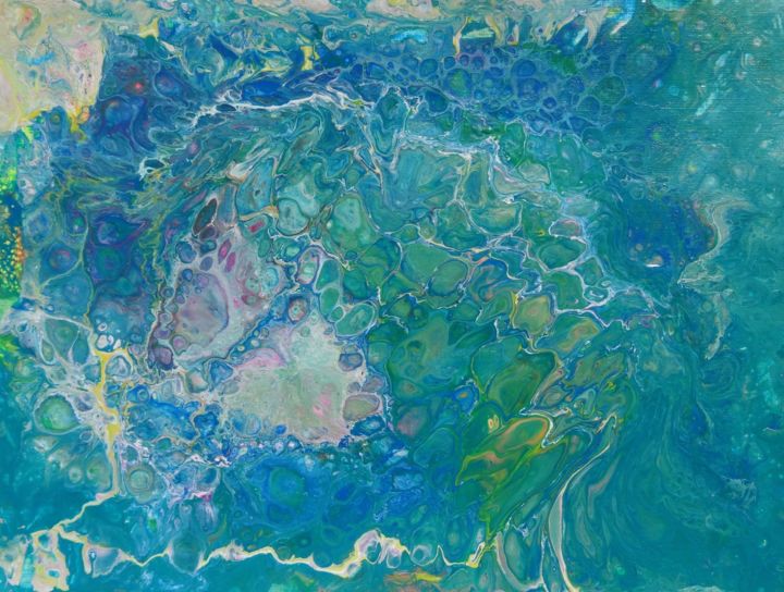 Painting titled "Nebula" by Eric Schauer, Original Artwork, Acrylic