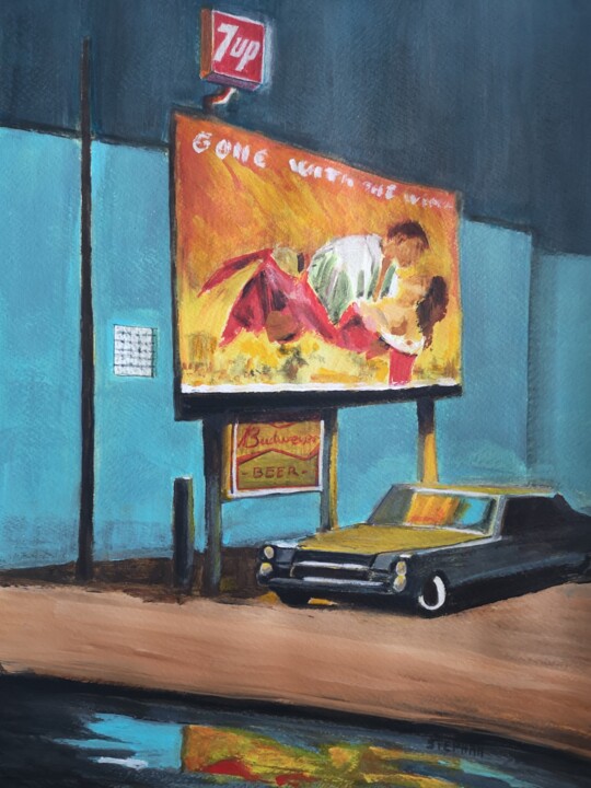 Картина под названием "Gone whit the wind" - Eric Stephan, Подлинное произведение искусства, Акрил