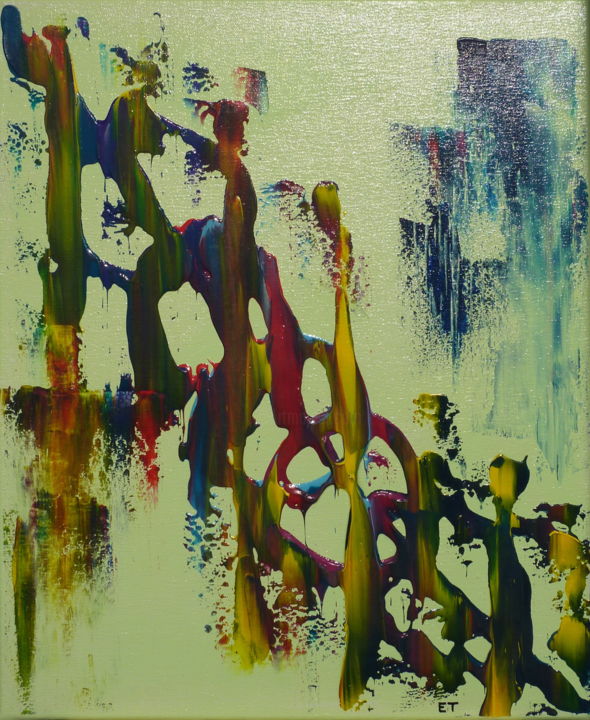 Malerei mit dem Titel "Acrylica" von Eric Taboureau (Donekk), Original-Kunstwerk, Acryl