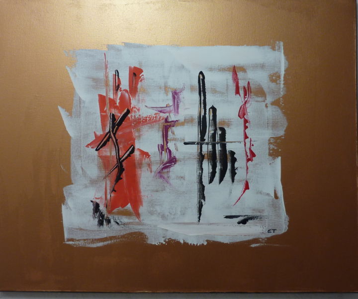 Peinture intitulée "Segment de fresque" par Eric Taboureau (Donekk), Œuvre d'art originale, Acrylique