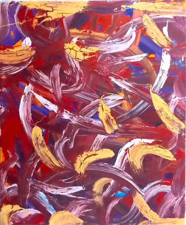 Painting titled "Chaos I" by Tépaz, Original Artwork