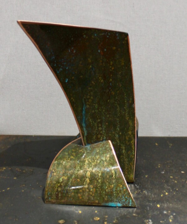 Sculpture titled "Lasard oxydé" by Eric Vialla (Tweak), Original Artwork, Metals
