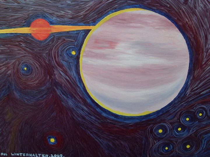 Peinture intitulée "61-galaxiegx3.jpg" par Eric Winterhalter, Œuvre d'art originale