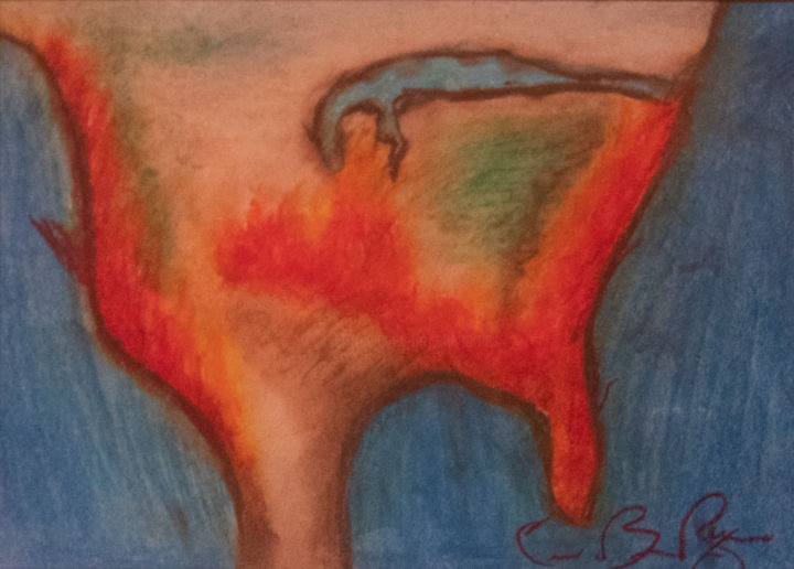 Drawing titled "Bloody Dawn of WWII…" by Erica Bruns, Original Artwork, Pastel