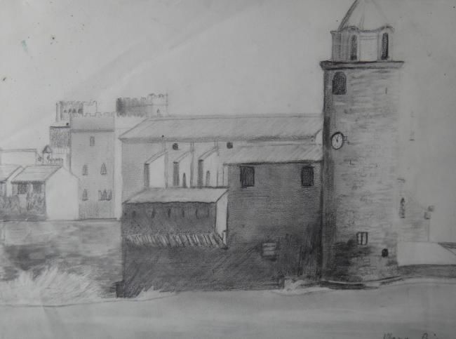 Dessin intitulée "COLLIOURE EN CROQUIS" par Eric Altmeyer, Œuvre d'art originale