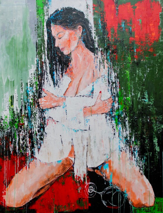 Pintura titulada "Frisson" por Eric Bourse, Obra de arte original, Acrílico