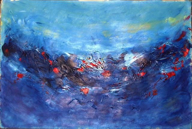 Peinture intitulée "Rythme" par Eric Courier, Œuvre d'art originale