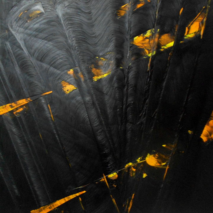 Peinture intitulée "abstract n5" par De, Œuvre d'art originale, Huile