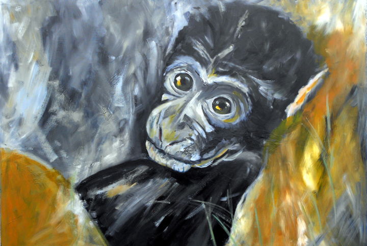 Bebe Singe Jpg Painting By De Artmajeur