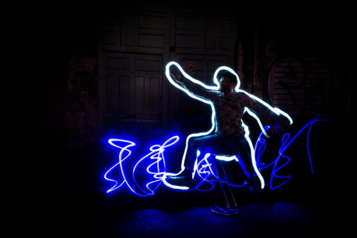 Photography titled "light painting (10)" by Erick Philippe (eikioo), Original Artwork, Light Painting
