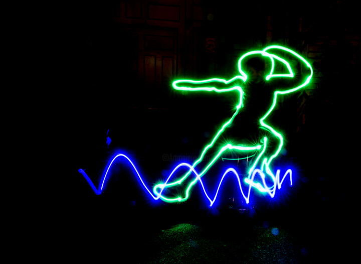 Photography titled "light painting (11)" by Erick Philippe (eikioo), Original Artwork, Light Painting