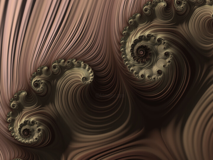 Arts numériques intitulée "fractale -fractal (…" par Erick Philippe (eikioo), Œuvre d'art originale, Travail numérique 2D