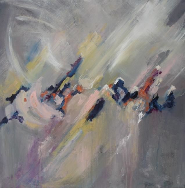 Peinture intitulée "Abstrait 3" par Eric Malandain, Œuvre d'art originale