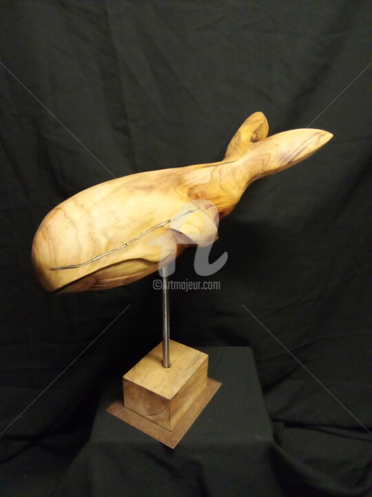 Escultura intitulada "Corail" por Eric Rodriguez Sculpture, Obras de arte originais, Madeira