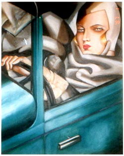 Картина под названием "auto_portrait d'apr…" - Eric Sabatier, Подлинное произведение искусства