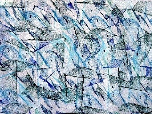 Peinture intitulée "Narvals ocean" par Eric Signorino, Œuvre d'art originale, Huile