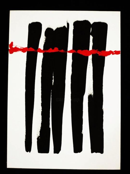 Pintura intitulada "codigo-barras1.jpg" por Erida Schaefer, Obras de arte originais,