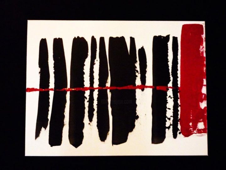 Pintura intitulada "codigo-barras4.jpg" por Erida Schaefer, Obras de arte originais,