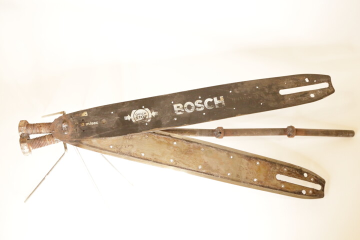 Sculpture titled "Libelle" by Erik Mamberger, Original Artwork, Metals