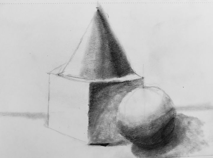 Σχέδιο με τίτλο "Student’s sketching…" από Eb, Αυθεντικά έργα τέχνης
